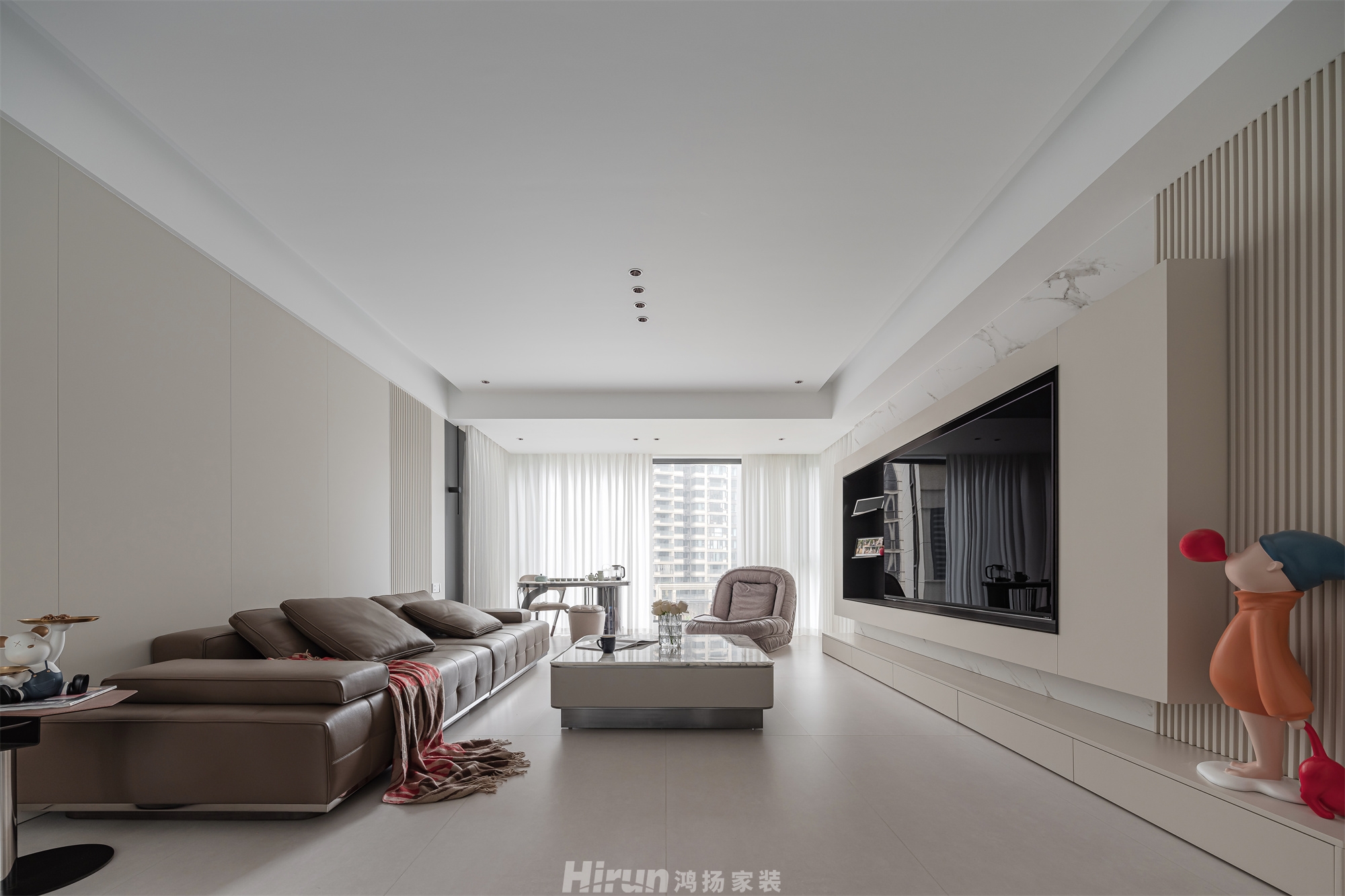 天城國(guó)際廣場(chǎng)170㎡雅致現(xiàn)代五居室 裝修案例實(shí)景圖-5